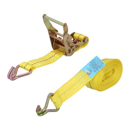 Cinta De Amarre Con Ratchet 6 metros x 38 mm, Trinquete Metalico Automatico, Cincha, Eslinga Mercancia, Correa Sujeción