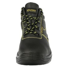 Zapatos Seguridad S3 Piel Negra Wolfpack  Nº 45 Vestuario Laboral,calzado Seguridad, Botas Trabajo, (Par)