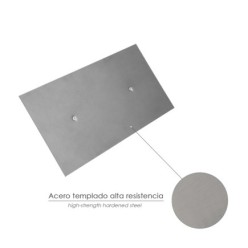 Llana Profesional Acero Mango Polipropileno Acabado Liso 300x150 mm,