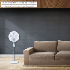 Ventilador Suelo Silencioso Con Mando, Ø 43 cm, Altura 140cm, 55 watt, 55 watt, Ventilador programable, Ventilador oscilante,