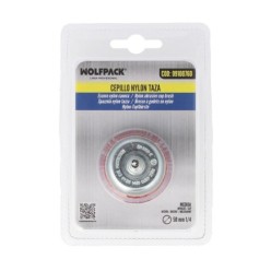 Cepillo Nylon Taza Ø 50 mm, 1/4", Cepillo De Lijado Nailon, Cepillo Para Taladro De Nailon, Cepillo De Alambre Abrasivo De Nylon