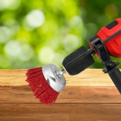 Cepillo Nylon Taza Ø 50 mm, 1/4", Cepillo De Lijado Nailon, Cepillo Para Taladro De Nailon, Cepillo De Alambre Abrasivo De Nylon