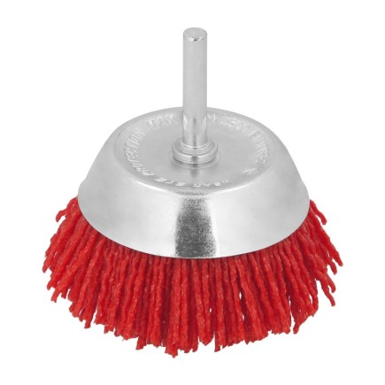 Cepillo Nylon Taza Ø 75 m, 1/4", Cepillo De Lijado Nailon, Cepillo Para Taladro De Nailon, Cepillo De Alambre Abrasivo De Nailon