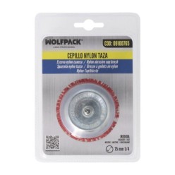 Cepillo Nylon Taza Ø 75 m, 1/4", Cepillo De Lijado Nailon, Cepillo Para Taladro De Nailon, Cepillo De Alambre Abrasivo De Nailon