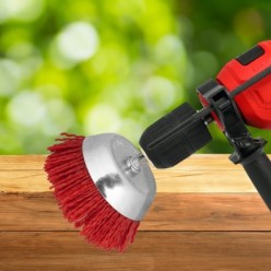 Cepillo Nylon Taza Ø 75 m, 1/4", Cepillo De Lijado Nailon, Cepillo Para Taladro De Nailon, Cepillo De Alambre Abrasivo De Nailon