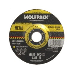 Disco Repasar Abrasivo Ø 125 x Ø 22 mm, Espesor 6,0 mm, Disco Radial / Amoladora Universal Compatible Con Todas Las Amoladoras