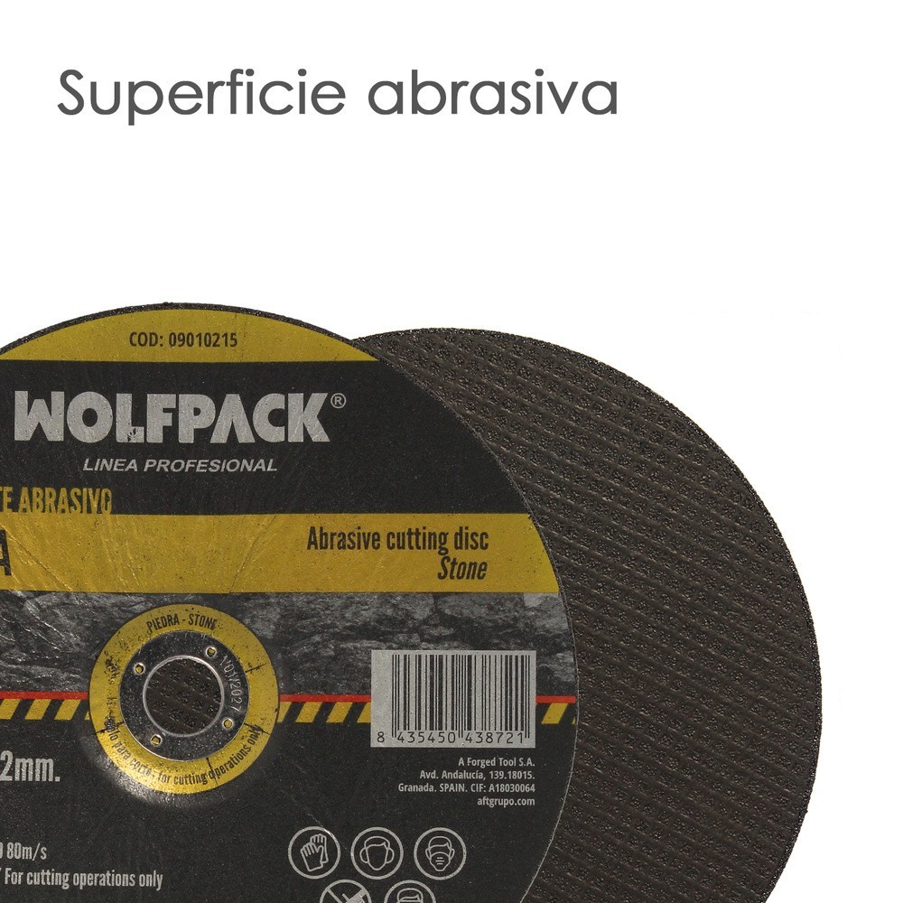 Disco Corte Abrasivo Piedra Ø 230 x Ø 22 mm, Espesor 3,2 mm, Disco Radial / Amoladora Universal Con Todas Las Amoladoras, al por