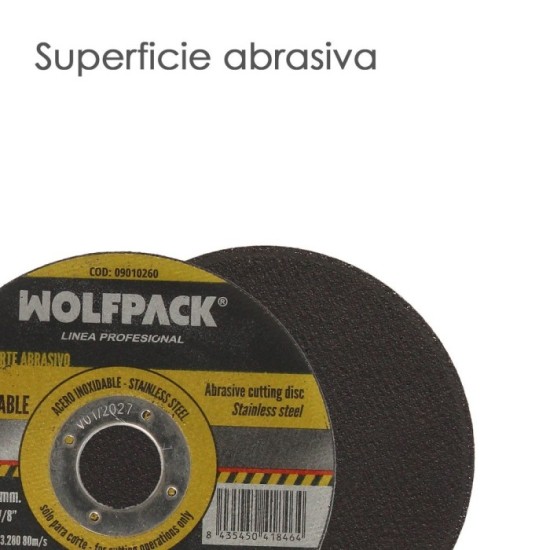 Disco Corte Abrasivo Acero Inoxidable Ø 115x Ø 22,2 mm Espesor 1,0 mm, Disco Radial / Amoladora Universal al por Mayor | Almacén