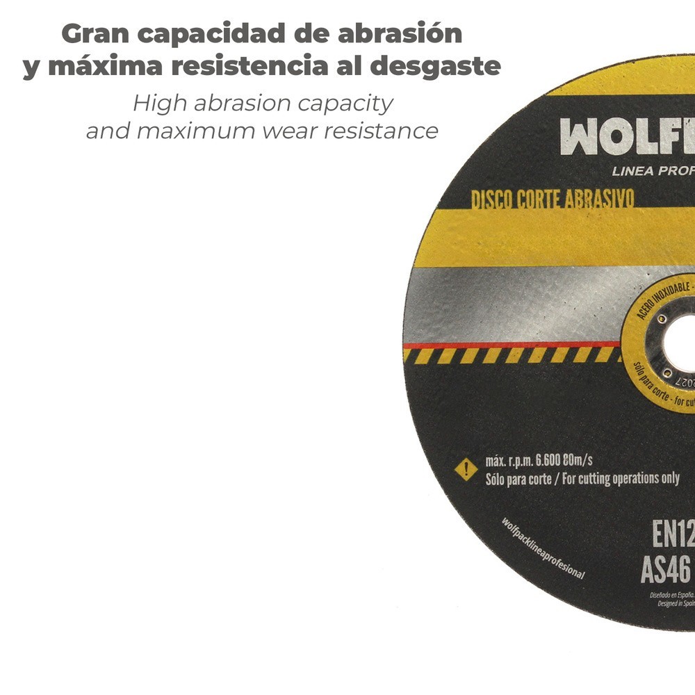 Disco Corte Abrasivo Acero Inoxidable Ø 115x Ø 22,2 mm Espesor 1,0 mm, Disco Radial / Amoladora Universal al por Mayor | Almacén