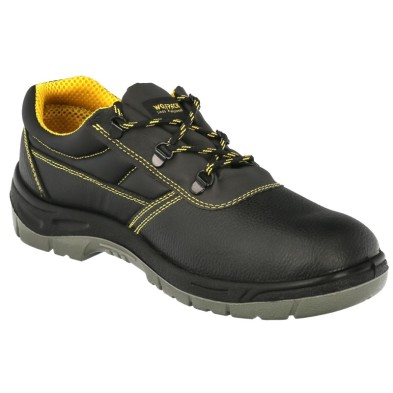 Zapatos Seguridad S3 Piel Negra Wolfpack  Nº 40 Vestuario Laboral,calzado Seguridad, Botas Trabajo, (Par)