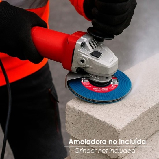 Disco Laminas Lija Circonio Inox - Plus 115x22 mm, Grano 60 al por Mayor | Almacén de Ferretería