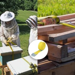 Cinta De Amarre Con Trinquete 4,5 metros x 25 mm,(2 Unidades) Trinquete Metalico Automatico, Cincha, Eslinga, Correa Sujeción