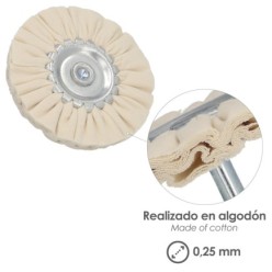 Disco Pulidor De Tela Para Taladro Ø 80mm,