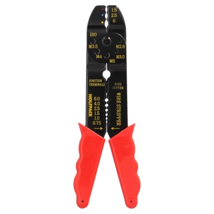 Alicates Crimpar Terminales Con Pelacables 195 mm,