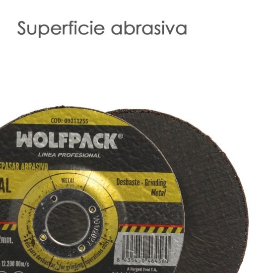 Disco Repasar Abrasivo Ø 125 x Ø 22 mm, Espesor 6,0 mm, Disco Radial / Amoladora Universal Compatible Con Todas Las Amoladoras a