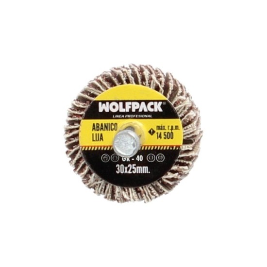 Abanico Lija Grano 40 Medida Ø 30 x 25 mm, Disco Abrasivo Laminas, Ruedas Mil Hojas, Ruedas Abrasivas,Lijado,Desbaste,Pulir al p