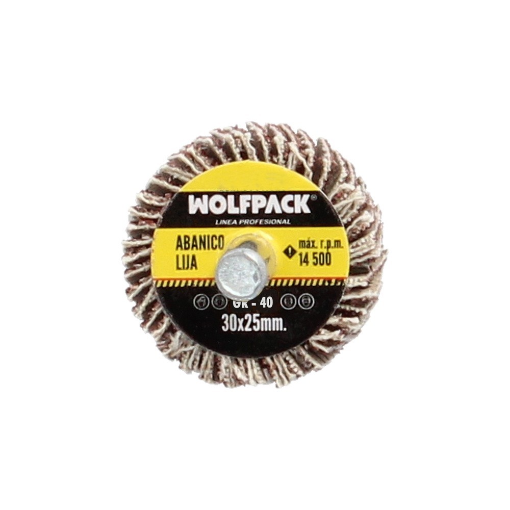Abanico Lija Grano 40 Medida Ø 30 x 25 mm, Disco Abrasivo Laminas, Ruedas Mil Hojas, Ruedas Abrasivas,Lijado,Desbaste,Pulir al p
