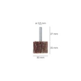 Abanico Lija Grano 80 Medida Ø 30 x 25 mm, Disco Abrasivo Laminas, Ruedas Mil Hojas, Ruedas Abrasivas,Lijado,Desbaste,Pulir al p