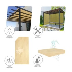 Malla Sombreo Rollo 3,0 x 50 metros, Reduce Radiación, Protección Jardín y Terraza, Regula Temperatura, Color Beige