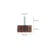 Abanico Lija Grano 80 Medida Ø 50 x 25 mm, Disco Abrasivo Laminas, Ruedas Mil Hojas, Ruedas Abrasivas,Lijado,Desbaste,Pulir al p