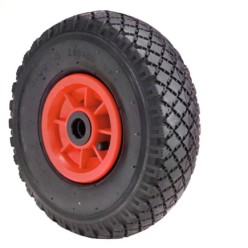 Rueda Carretilla Almacen / Sacos  Neumática llanta plástico 20 mm,