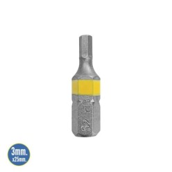 Puntas Destornillador Hexagonal 3,0 mm, (2 Piezas), Acero S2 al Cromo Vanadio, Puntas Hexagonales, Destorpuntas,