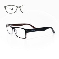 Gafas Lectura Kansas Azul Oscuro / Rojo, Aumento +3,0 Gafas De Vista, Gafas De Aumento, Gafas Visión Borrosa