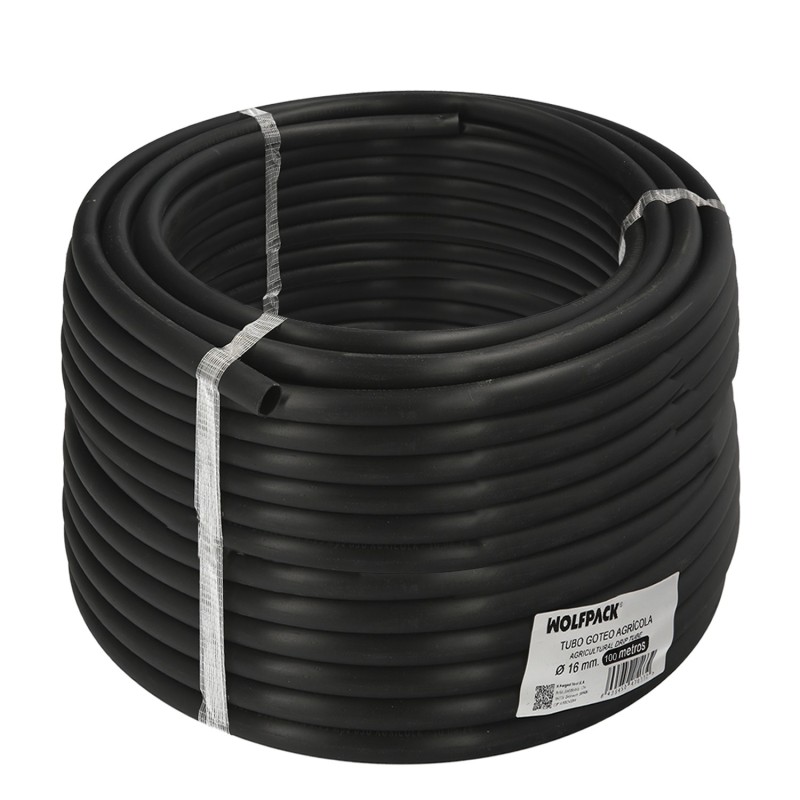 Tuberia De Riego Por Goteo Ø 16 mm, Espesor Tubo 1,2 mm, Uso Agricola 100 Metros