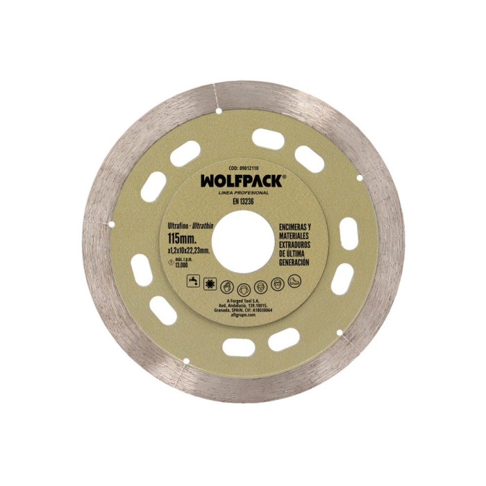 Disco Diamante Ø 115 mm, Materiales de Ultima Generación, Segmento de 10 mm, al por Mayor | Almacén de Ferretería
