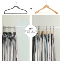 Percha Terciopelo 445 mm, (Pack 10 Piezas)