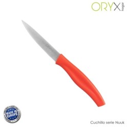 Cuchillo Nuuk Mondador Hoja Acero Inoxidable 9 cm, Rojo (1 Unidad)