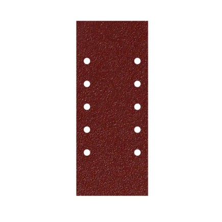 Lija Recambio Con Velcro 115x280 mm, con Agujeros Grano  40 (10 Piezas)