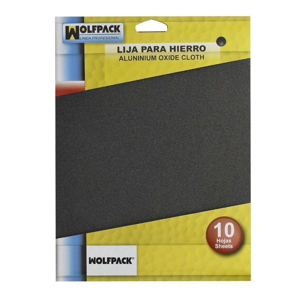 Lija Hierro 1 Medio (Pack 10 Pliegos) al por Mayor | Almacén de Ferretería