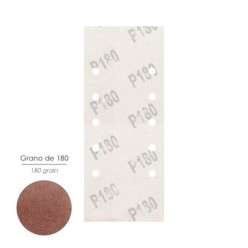 Lija Recambio Con Velcro 115x280 mm, con Agujeros Grano  180 (10 Piezas)
