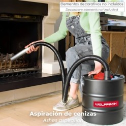 Aspirador Cenizas Wolfpack 1200 Watt, 15 Litros