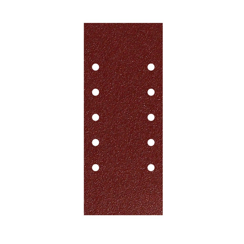 Lija Recambio Con Velcro 115x280 mm, con Agujeros Grano  80 (10 Piezas) al por Mayor | Almacén de Ferretería
