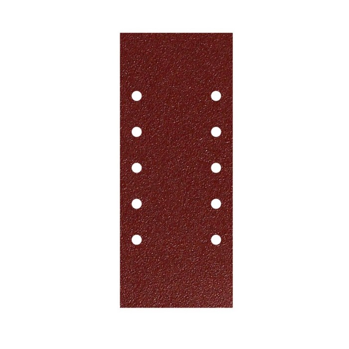 Lija Recambio Con Velcro 115x280 mm, con Agujeros Grano  80 (10 Piezas) al por Mayor | Almacén de Ferretería
