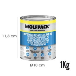 Impermeabilizante Silicona Ms Polymer Blanco 1 Kg, Silicona Liquida, Revestimiento Acrilico, Impermeabilizante, Pintura Acrilica
