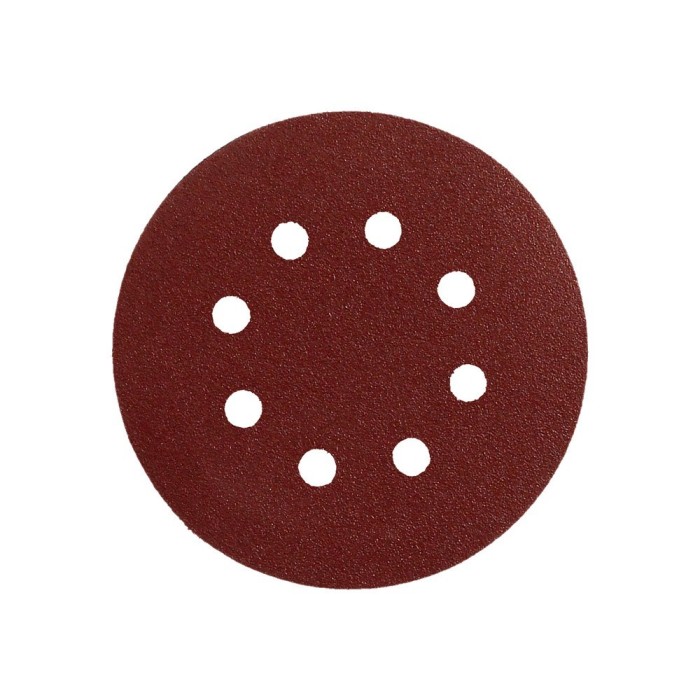 Lija recambio velcro disco Ø 125 mm, con agujeros grano 240 (10 Piezas) al por Mayor | Almacén de Ferretería