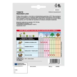 Semillas Tomate Redondo Liso (1 gramo) Semillas Verduras, Horticultura, Horticola, Semillas Huerto,
