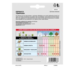 Semillas Espinaca Temprana (8 gramos) Semillas Verduras, Horticultura, Horticola, Semillas Huerto,