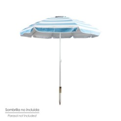 Pincho Acero Sombrilla Playa 45,5 cm,