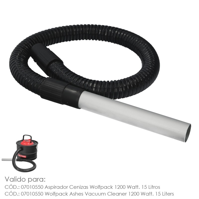 Tubo Con Lanza Para Aspirador De Cenizas Aspirador Cenizas Wolfpack 1200 Watt, 15 Litros (Codigo 07010550)