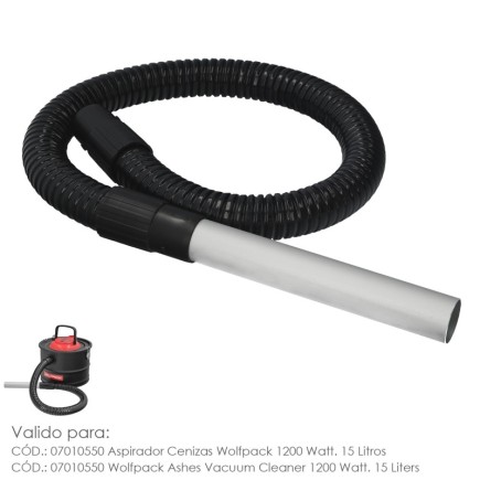Tubo Con Lanza Para Aspirador De Cenizas Aspirador Cenizas Wolfpack 1200 Watt, 15 Litros (Codigo 07010550)