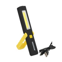 Linterna LED Multifunción Tipo Boligrafo Recargable (900 mAh) 200 Lumenes Con Iman, Gancho y Soporte Ajustable,