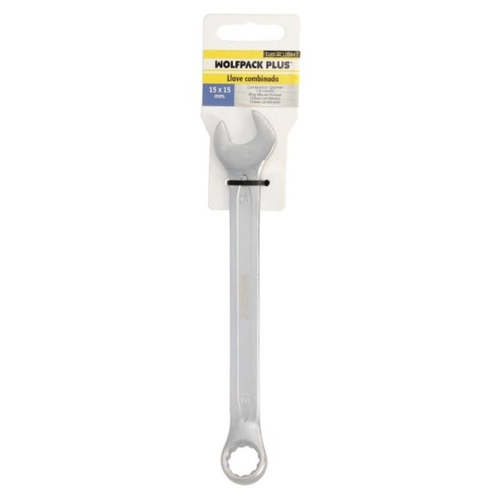 Llave Combinada Plus 15x15 Acero Cromo Vanadio DIN 3113, Llave Doble Boca, Llave Fija, Llave Estrella al por Mayor | Almacén de 