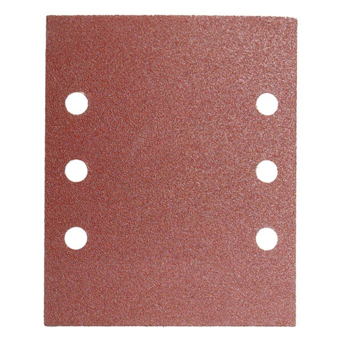 Lija Recambio Con Velcro 114x140 mm, Con Agujeros Grano  120 (10 Piezas) al por Mayor | Almacén de Ferretería
