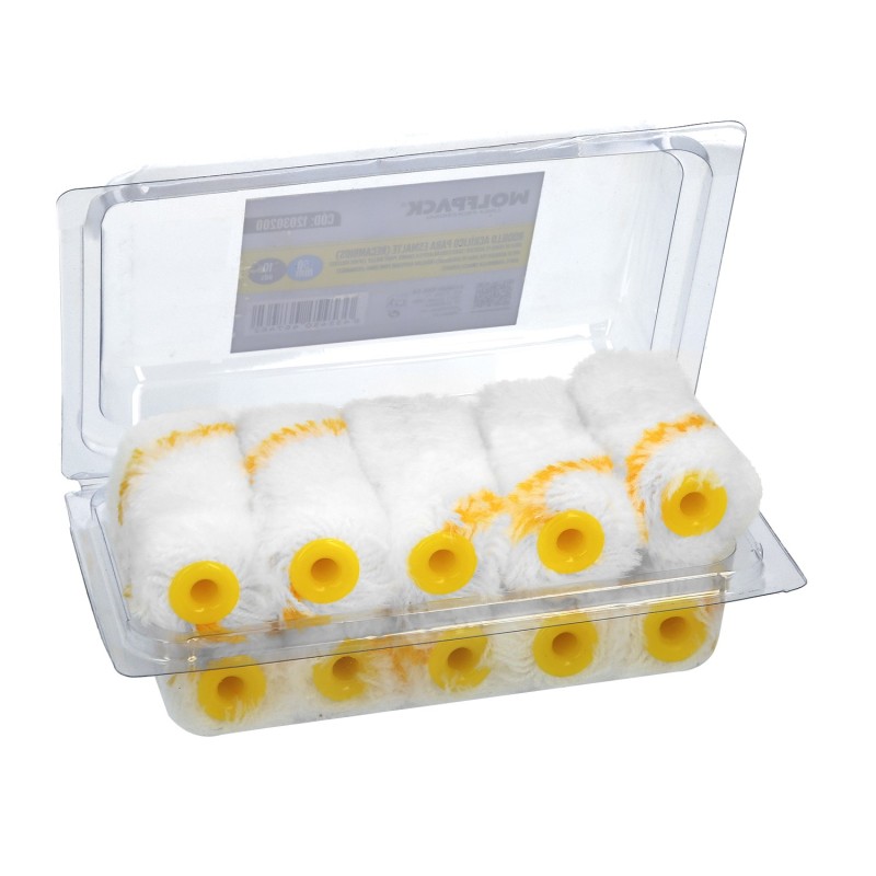 Rodillo Recambio Para Esmalte Acrilico 50 mm,  Set 10 Rodillos, Rodillo poliamida, Rodillo Pintura Acrilica