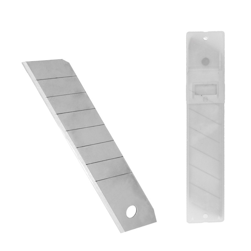 Hoja Cutter 25 mm, (Estuche 10 Piezas) Acero Sk5
