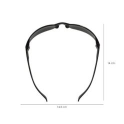 Gafas Proteccion Con Patillas Flexibles Certificación EN166, Lente Color Gris, Gafas Protección Gafas Trabajo